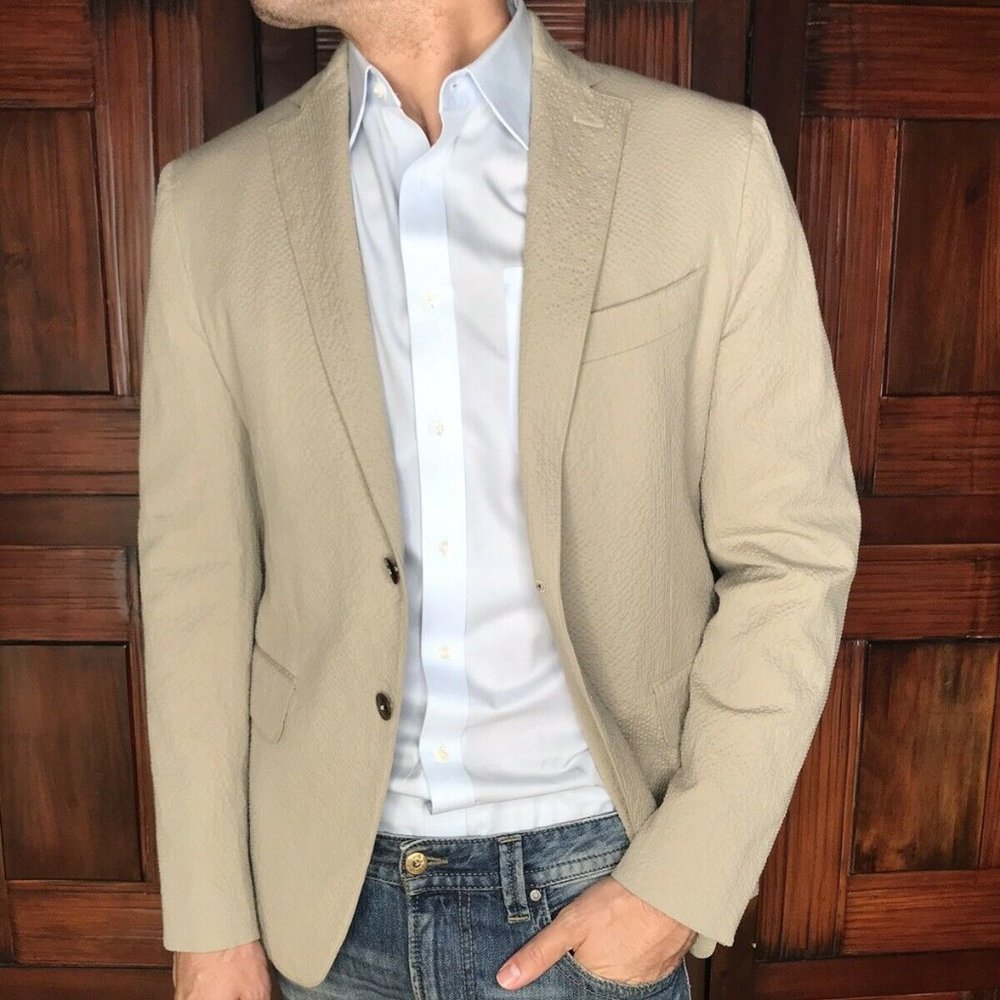 Eidos Napoli Base Deven Cotton Sport Coat 42R NEW